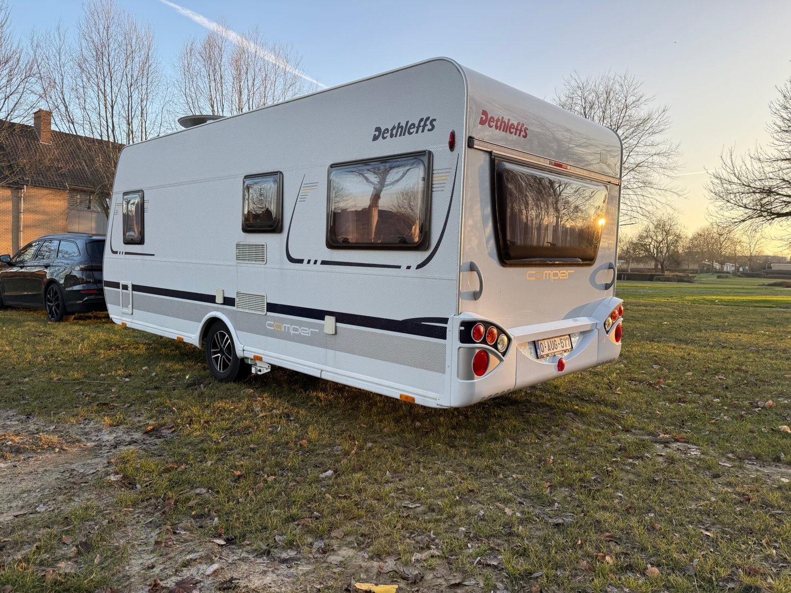 TE HUUR - Moderne Caravan - 4pl - Mover & Airco, Vast bed, Dethleffs, Overige, Airco