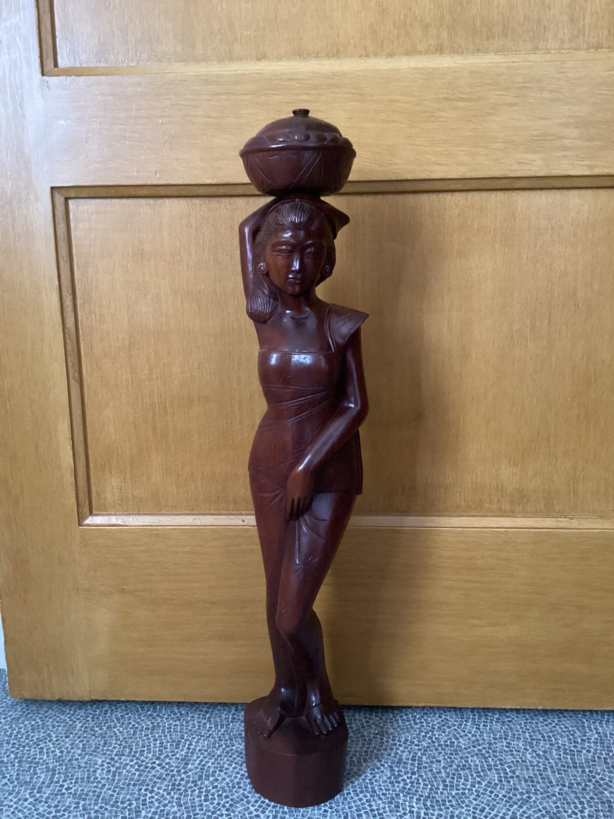 Afrikaans beeld, Statue, Bois, 50 - 100 cm, Enlèvement