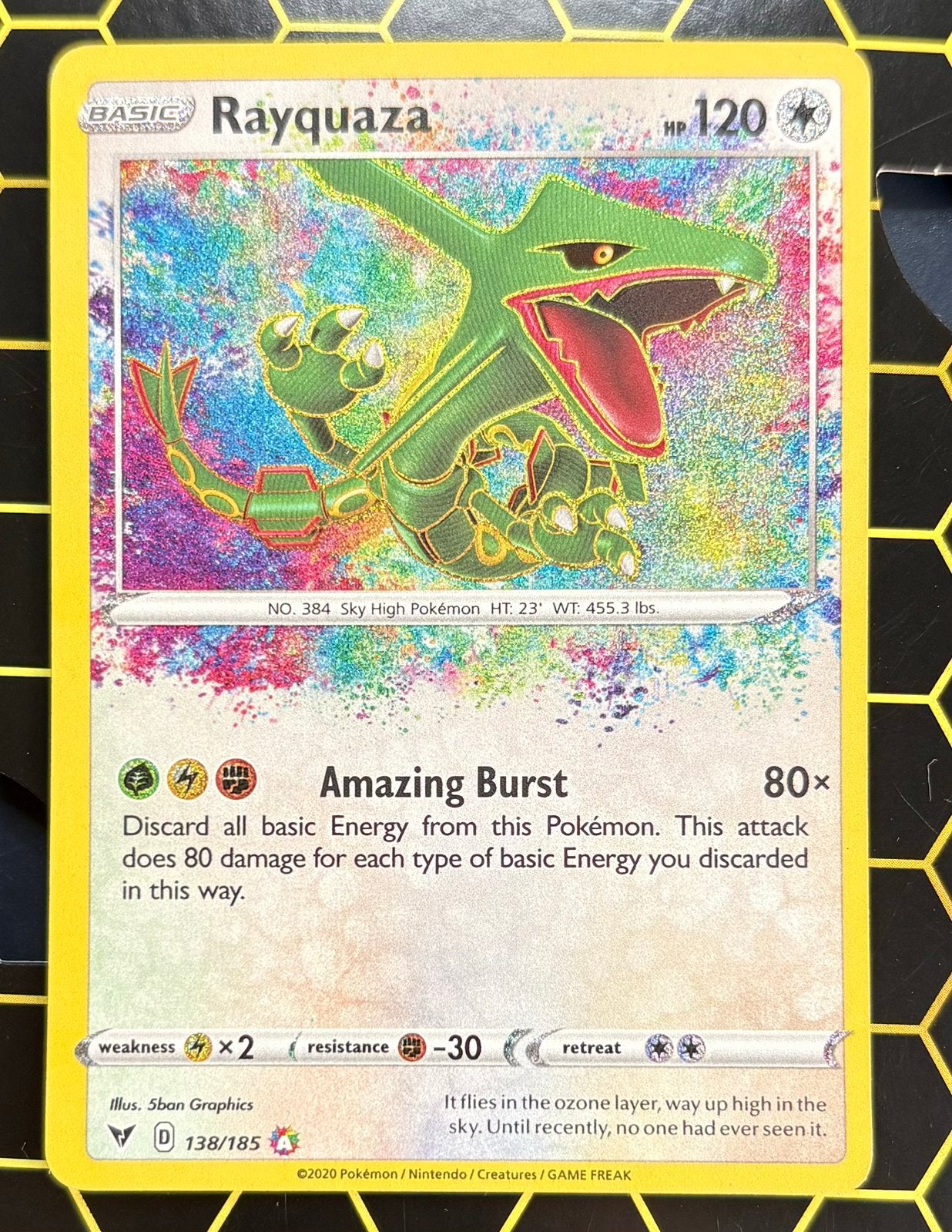 Rayquaza 138/185 - vivid voltage, Ophalen of Verzenden, Zo goed als nieuw