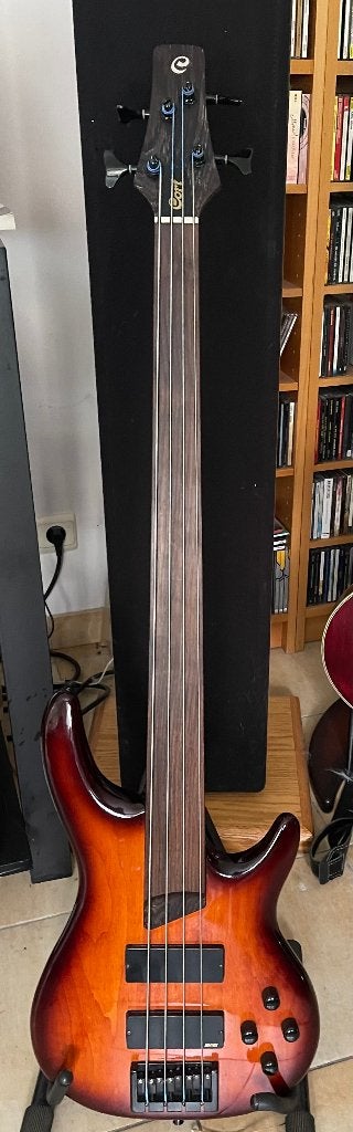 guitare basse fretless Cort, Musique & Instruments, Instruments à corde | Guitares | Basses, Enlèvement ou Envoi, Utilisé, Électrique