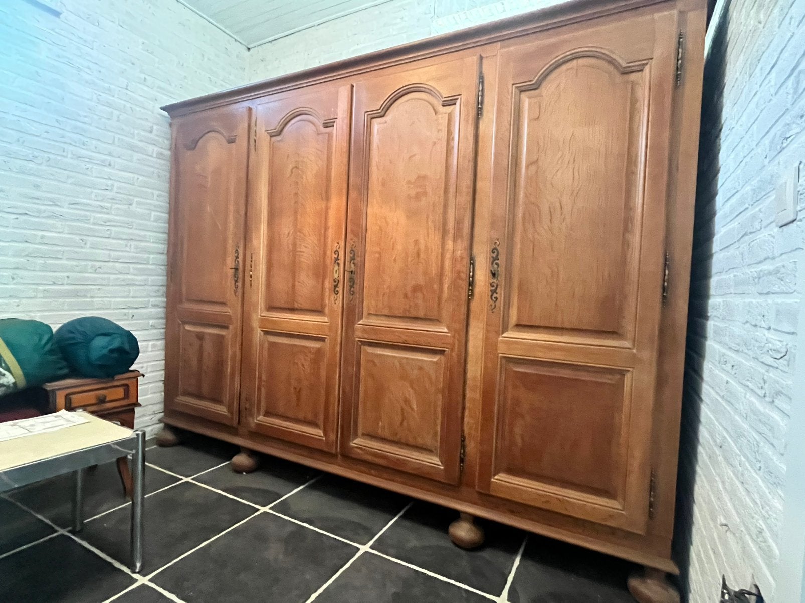 Armoire en bois en 3 parties, Antiquités & Art, Enlèvement