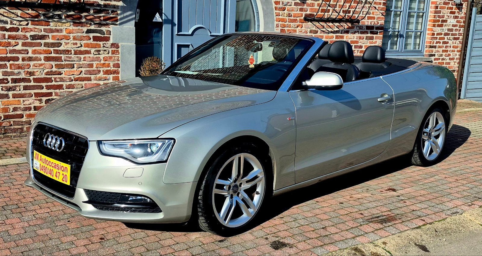 audi a5 s-line 2.0 tdi, Autos, Audi, Cuir, Argent ou Gris, Entreprise, Cabriolet