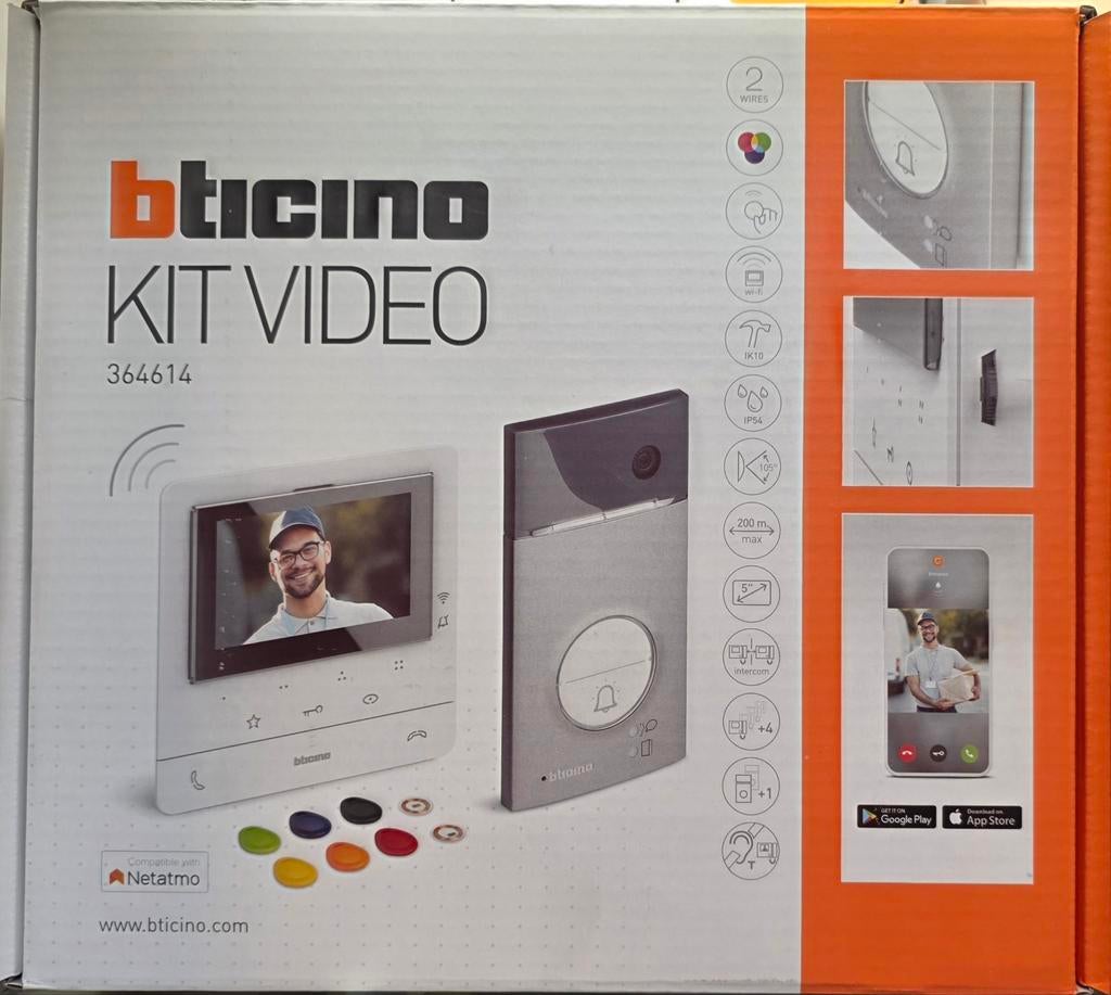Vidéophonie Bticino, Enlèvement, Compatible avec les smartphones, Neuf, Filaire