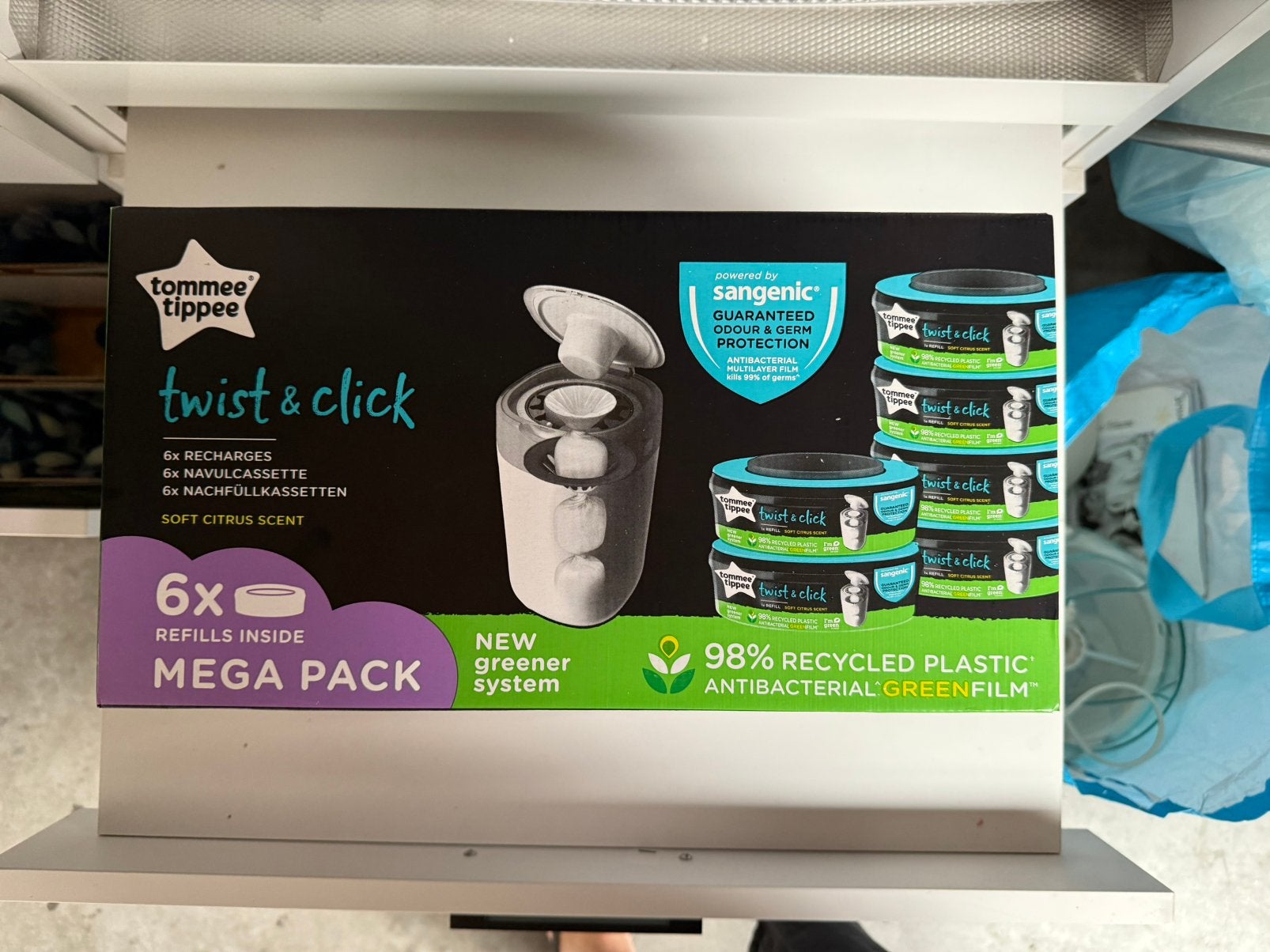 Refill Tommee Tippee, Enlèvement, Neuf, Poubelle à couches, Autres marques