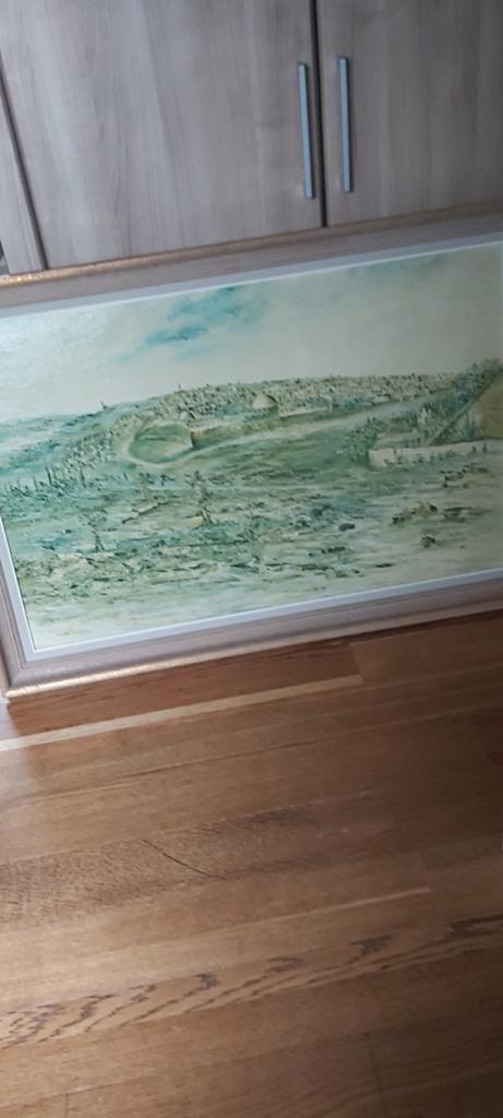Schilderij op doek 1968, Ophalen
