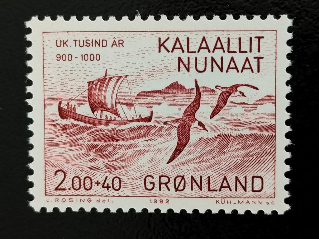 Groenland 1982 - ontdekker Erik de Rode, vogels **, Verzenden, Denemarken, Postfris