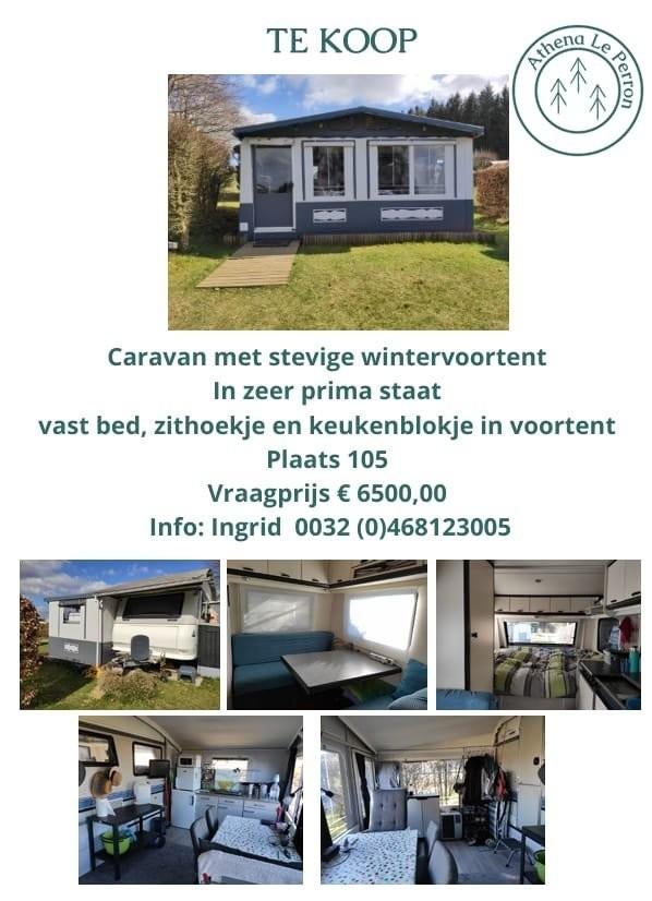 complete caravan op nudisten camping, Caravans en Kamperen, Voortenten en Luifels, Ophalen