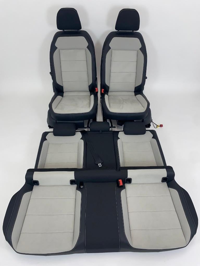 Interieur VW T-Roc (A11) Alcantara/Stof Zwart/Licht Grijs, Ophalen of Verzenden, Gebruikt, Volkswagen