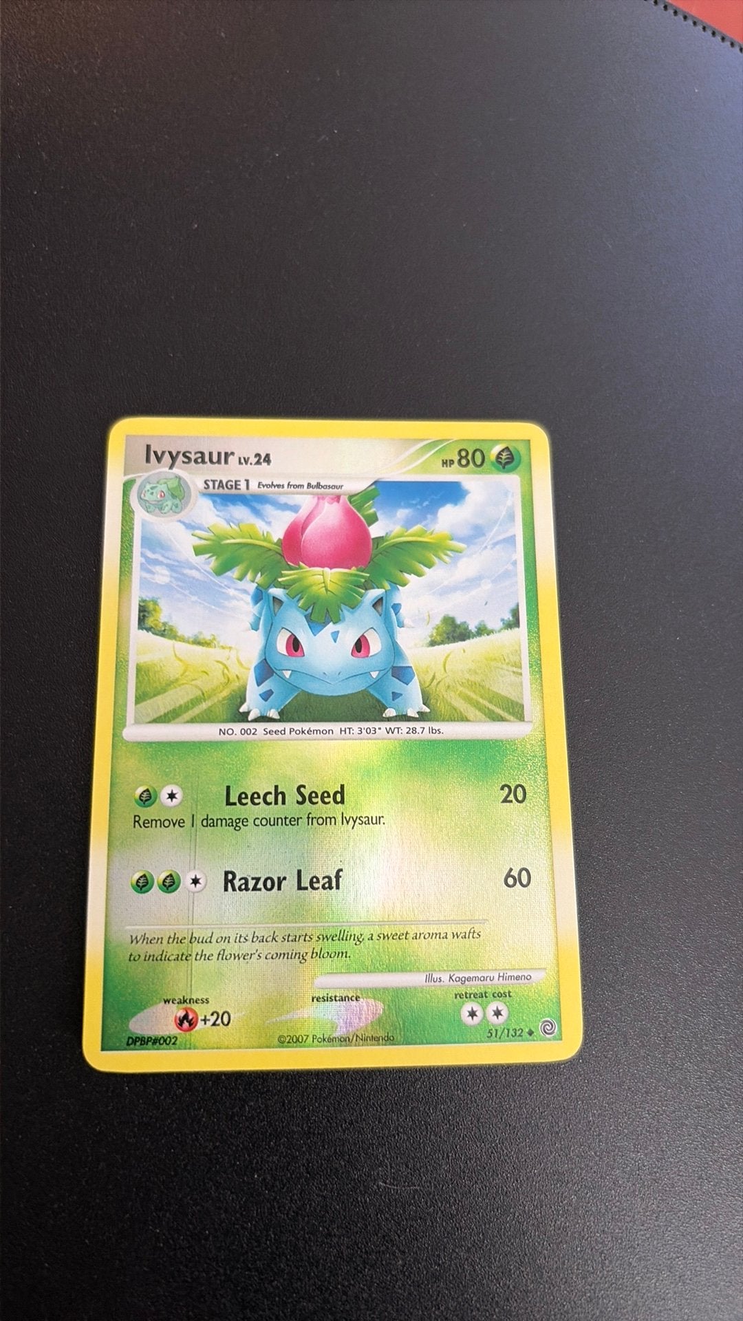 Pokemon Ivysaur Reverse exc/Nm, Ophalen of Verzenden, Zo goed als nieuw