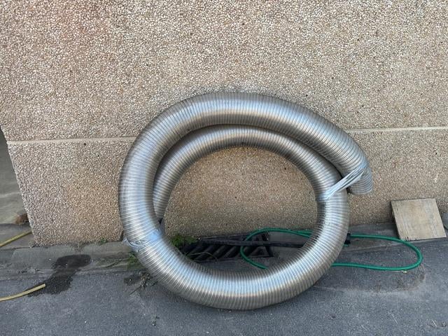 inox dubbel flexibel, Ophalen, Nieuw, 4 tot 6 meter, 80 mm of meer