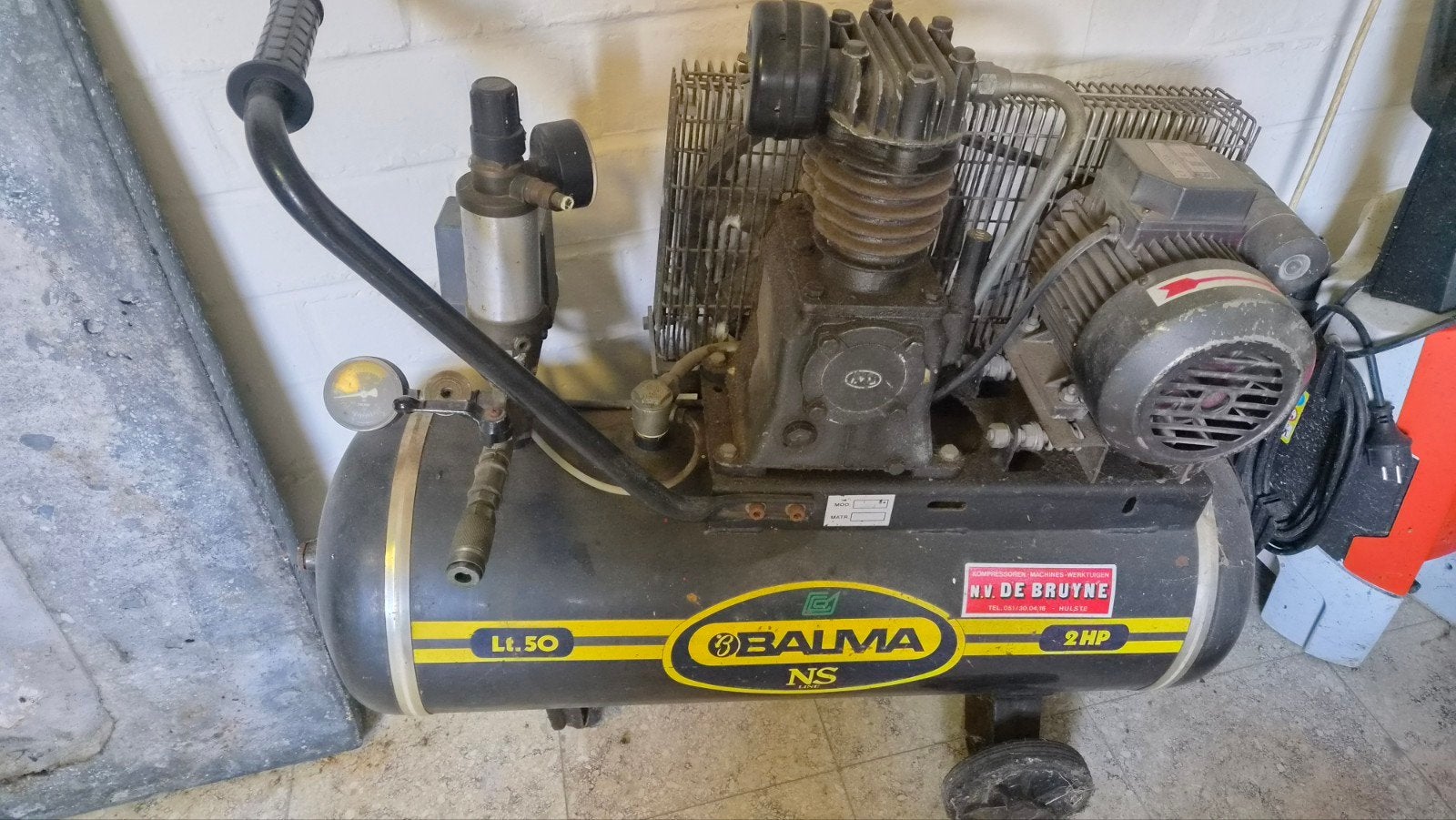 Balma NS Kompressor 50L - 2 PK, Doe-het-zelf en Bouw, Ophalen