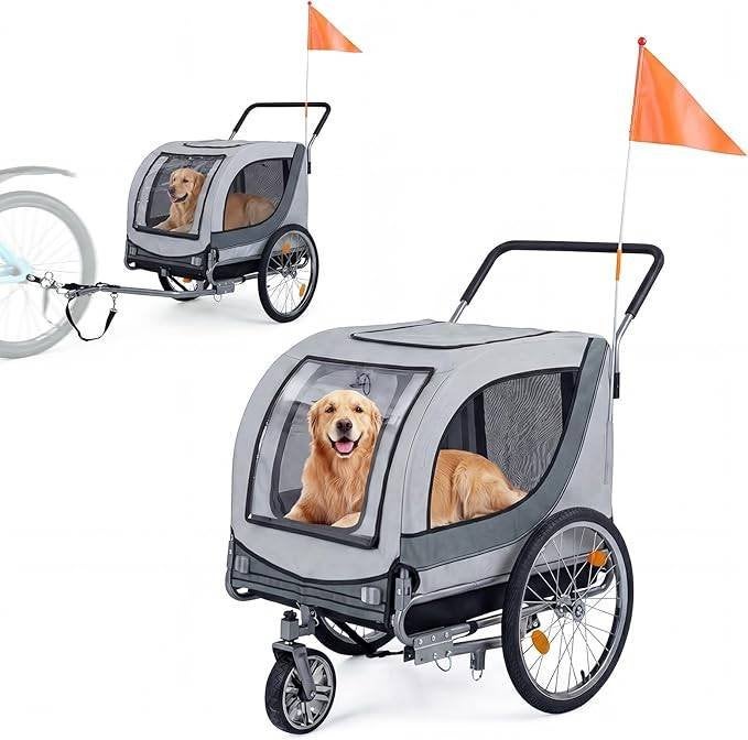 hondenkar voor aan de fiets, Fietsen en Brommers, Opvouwbaar, Nieuw, 20 tot 40 kg, Hondenkar