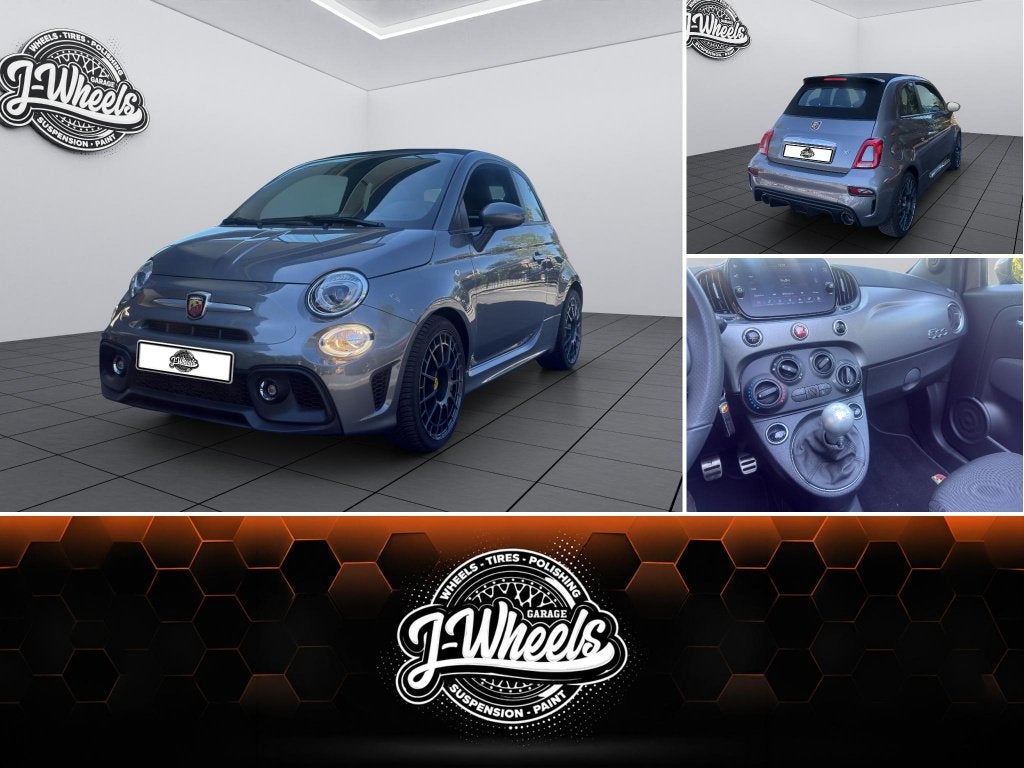 Abarth 500 cabrio 2023 slechts 8000km, Autos, Argent ou Gris, Euro 6, Entreprise, Cabriolet