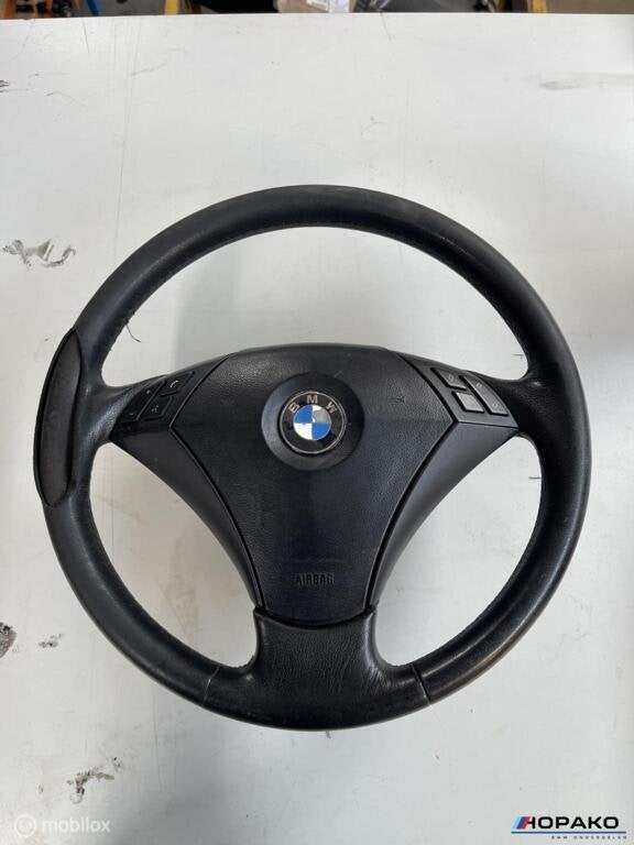 Stuurwiel leder BMW 5 serie E60 E61 - opknapper draaisleutel, Gebruikt, Einsteinlaan 5, rijswijk, Bmw, Ophalen of Verzenden