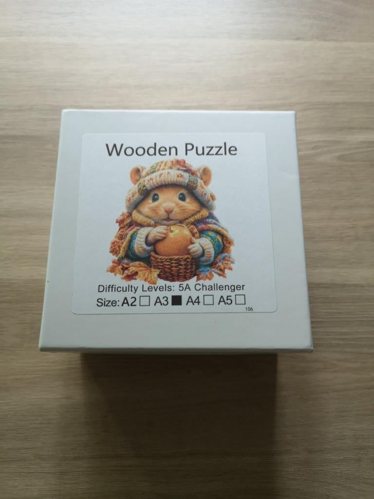 Houten puzzel eekhoorn, Enlèvement