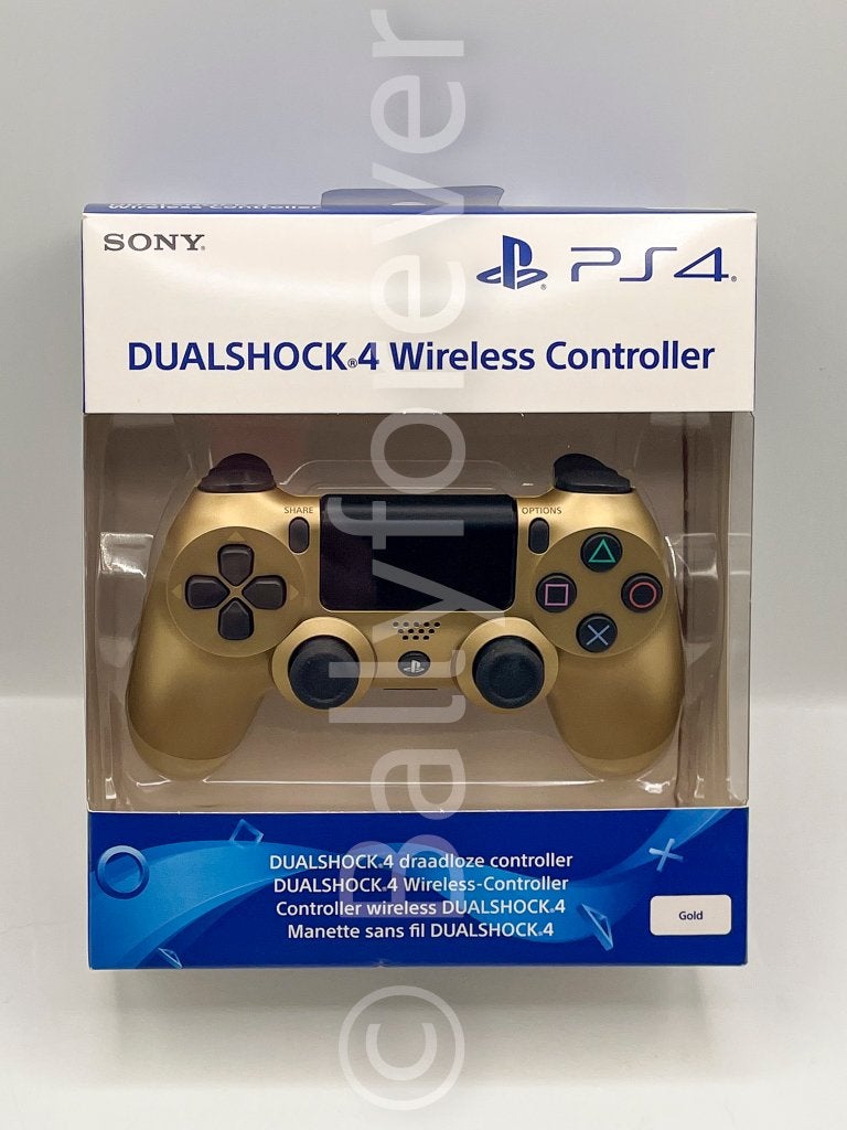 Dualshock 4 Wireless controller GOLD V2, Games en Spelcomputers, Spelcomputers | Sony Consoles | Accessoires, Nieuw, PlayStation 4
