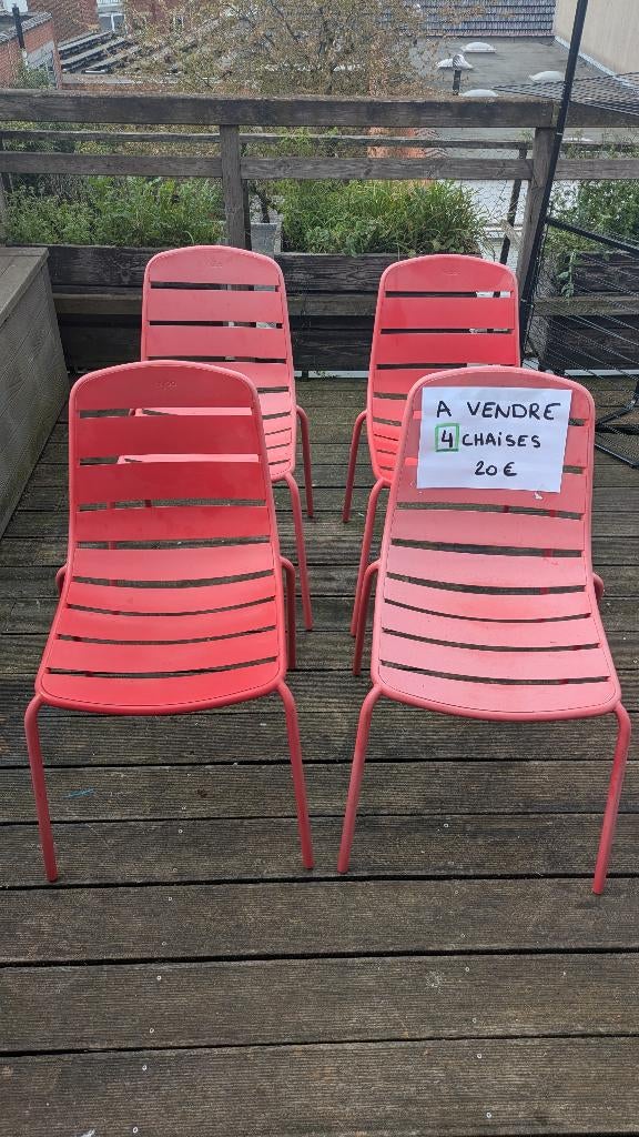 Chaises de jardin, Jardin & Terrasse, Enlèvement, Utilisé, Métal