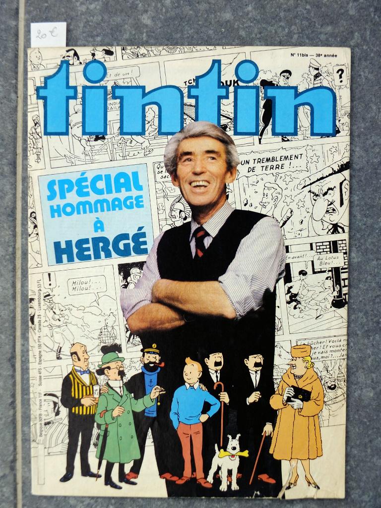 Spécial hommage à Hergé, revue Tintin n 11 bis, 1983, Ophalen of Verzenden, Kuifje, Gebruikt, Boek of Spel
