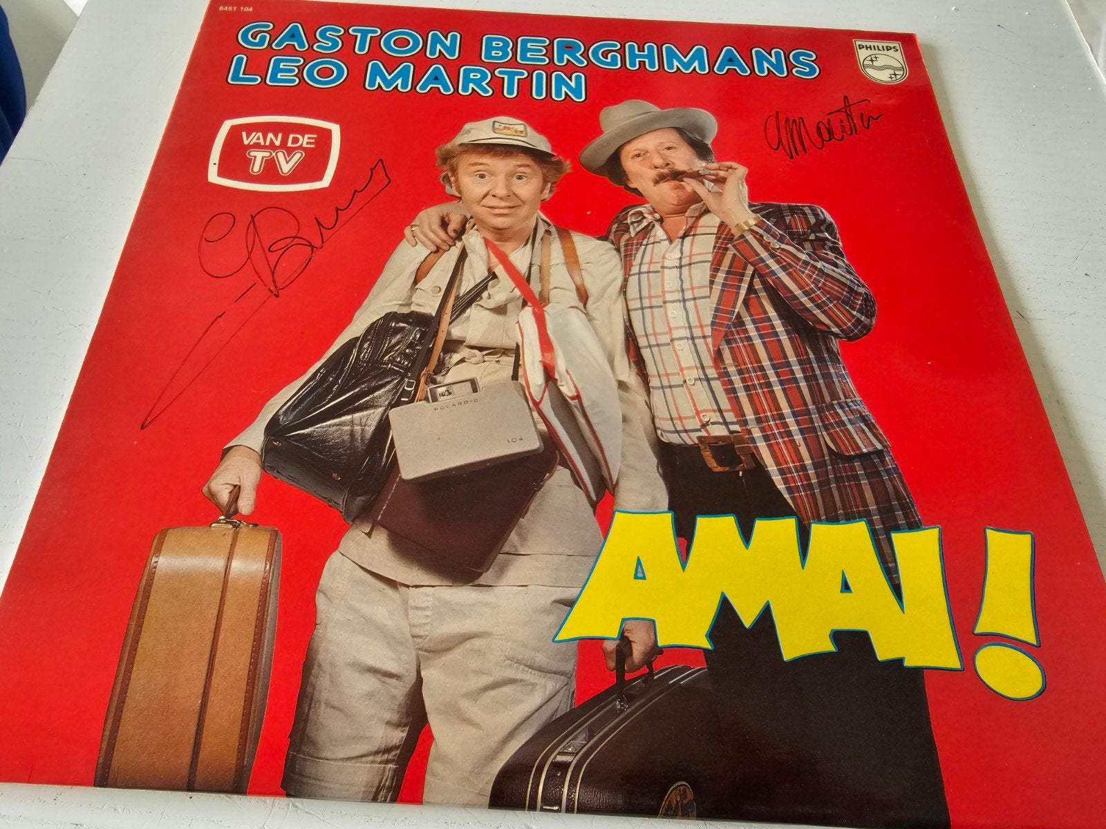 Gaston Berghmans en Leo Martin gesigneerd, Ophalen of Verzenden