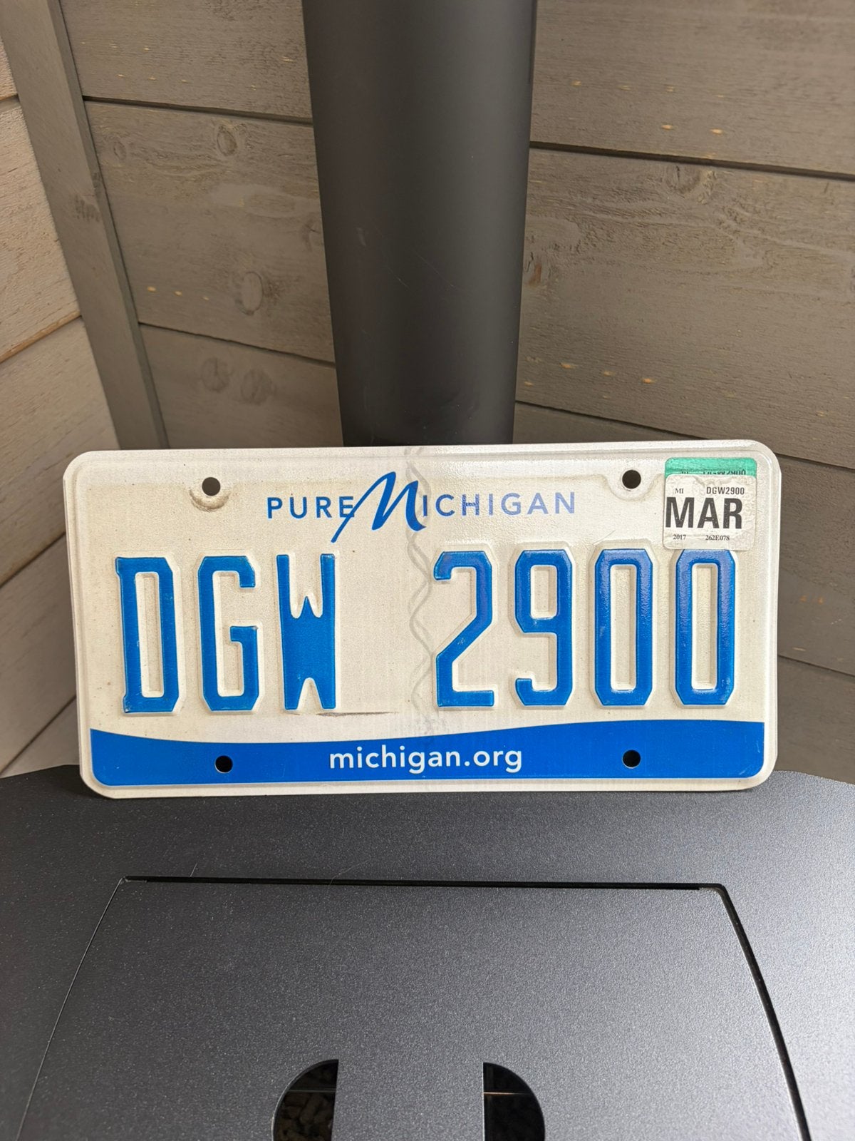 Michigan nummerplaat origineel 2017, Enlèvement ou Envoi, Utilisé