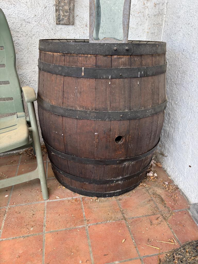 Tonneau, Enlèvement, Utilisé, Bois