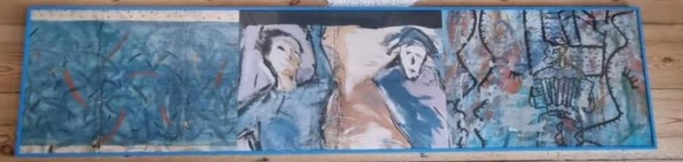 2 œuvres d'art uniques : Keon Mixed Media et le mur de Berli, Enlèvement