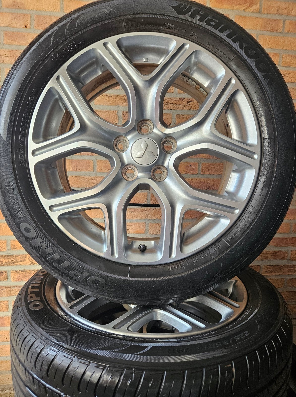 Paire de roues Mitsubishi Outlander de 18 po, 5x114,3 Hankoo, Pneus et Jantes, Pneus été, 18 pouces, Enlèvement