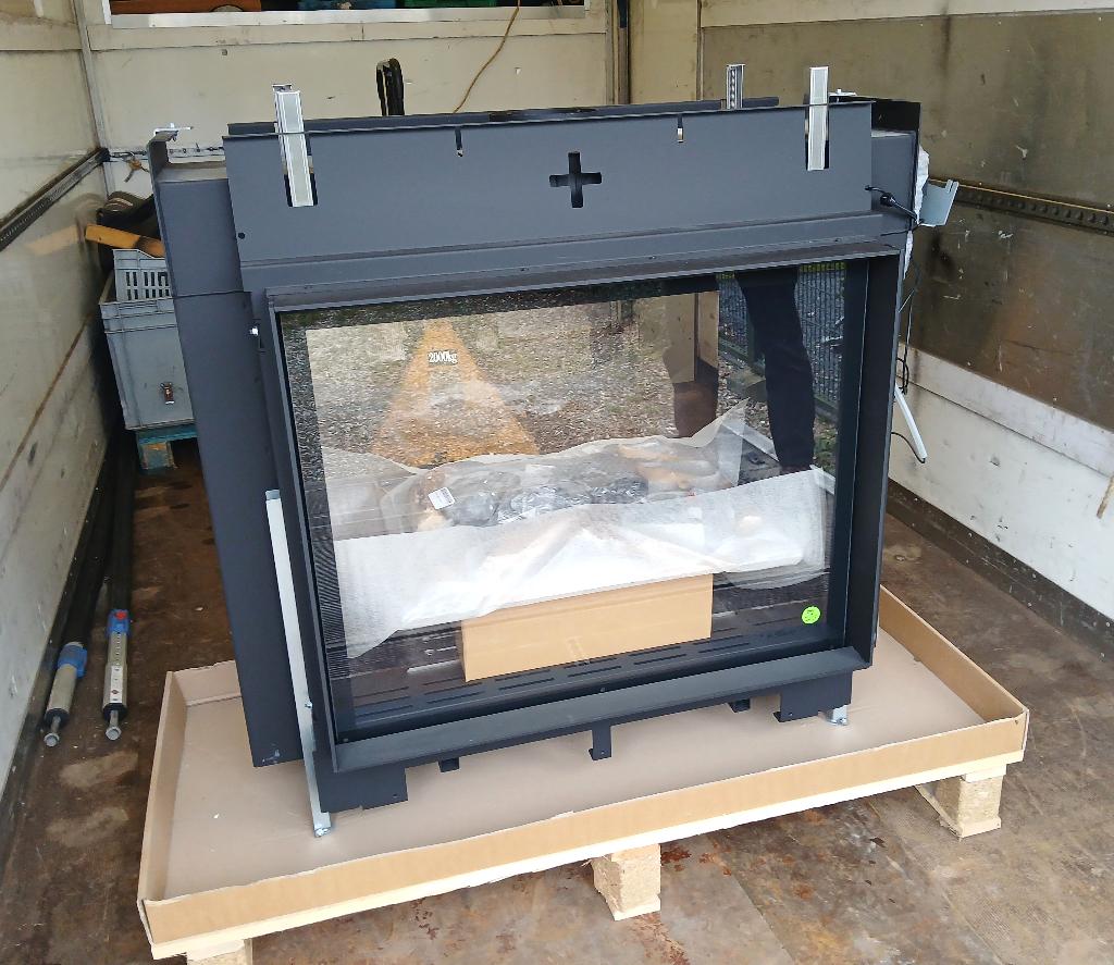 PROMO Bellfires foyer à gaz Double Face Derby Large Tunnel 3, Enlèvement ou Envoi, Neuf, Encastré, Cheminée au gaz