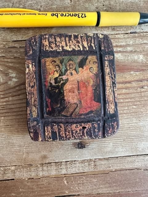 icoon klein hout, Ophalen of Verzenden, Gebruikt, Overige typen, Christendom | Katholiek