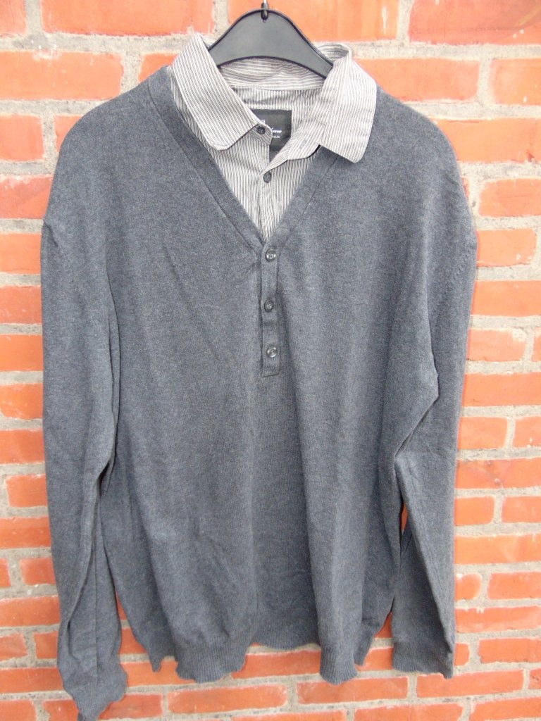 Dunne trui Mille Milano, Ophalen of Verzenden, Gedragen, Maat 56/58 (XL), Grijs