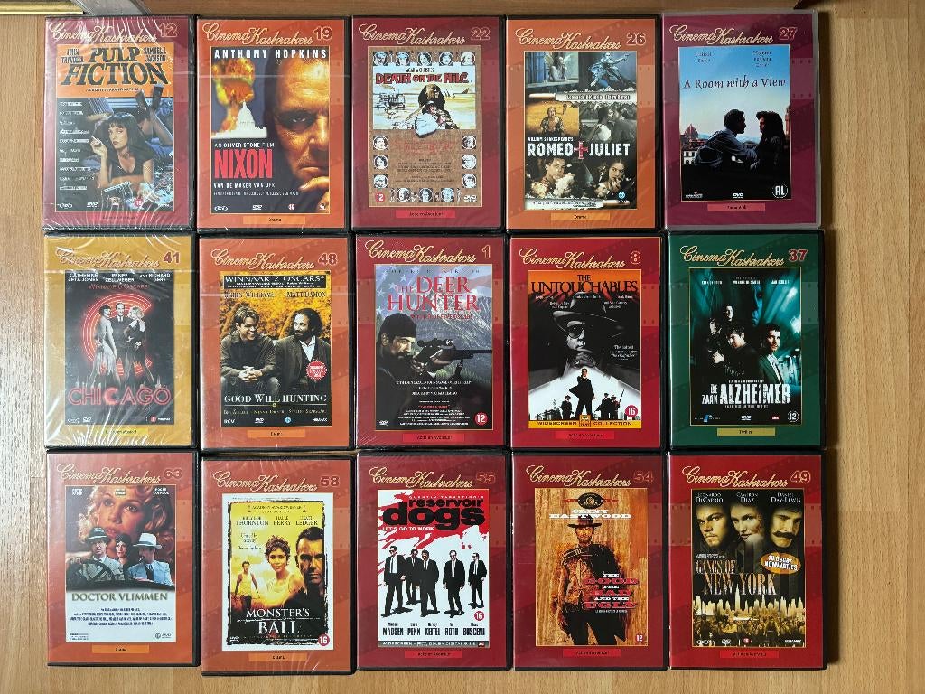 15 stuks cinema kaskrakers ongeopend in folie, Overige genres, Ophalen of Verzenden, Nieuw in verpakking, Alle leeftijden