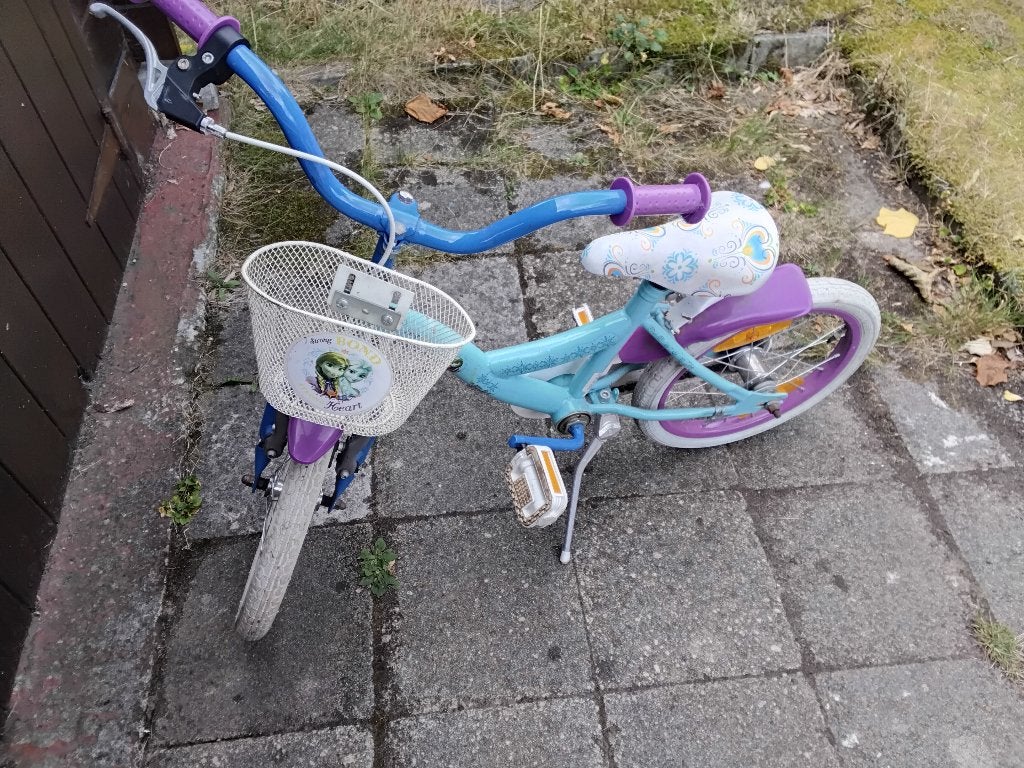 Kinderfiets, Fietsen en Brommers, Fietsen | Kinderfietsjes, Ophalen, Gebruikt, Terugtraprem, Minder dan 16 inch