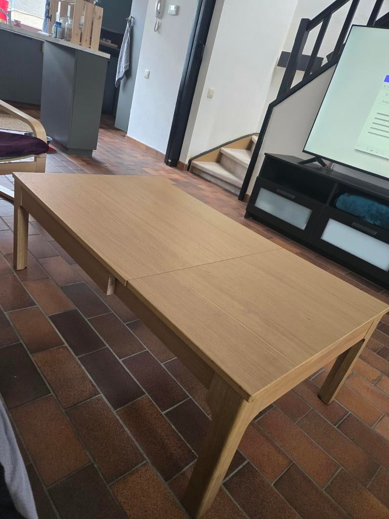 Table basse avec rallonge, 100 à 150 cm, Cinq personnes ou plus, Comme neuf, Enlèvement