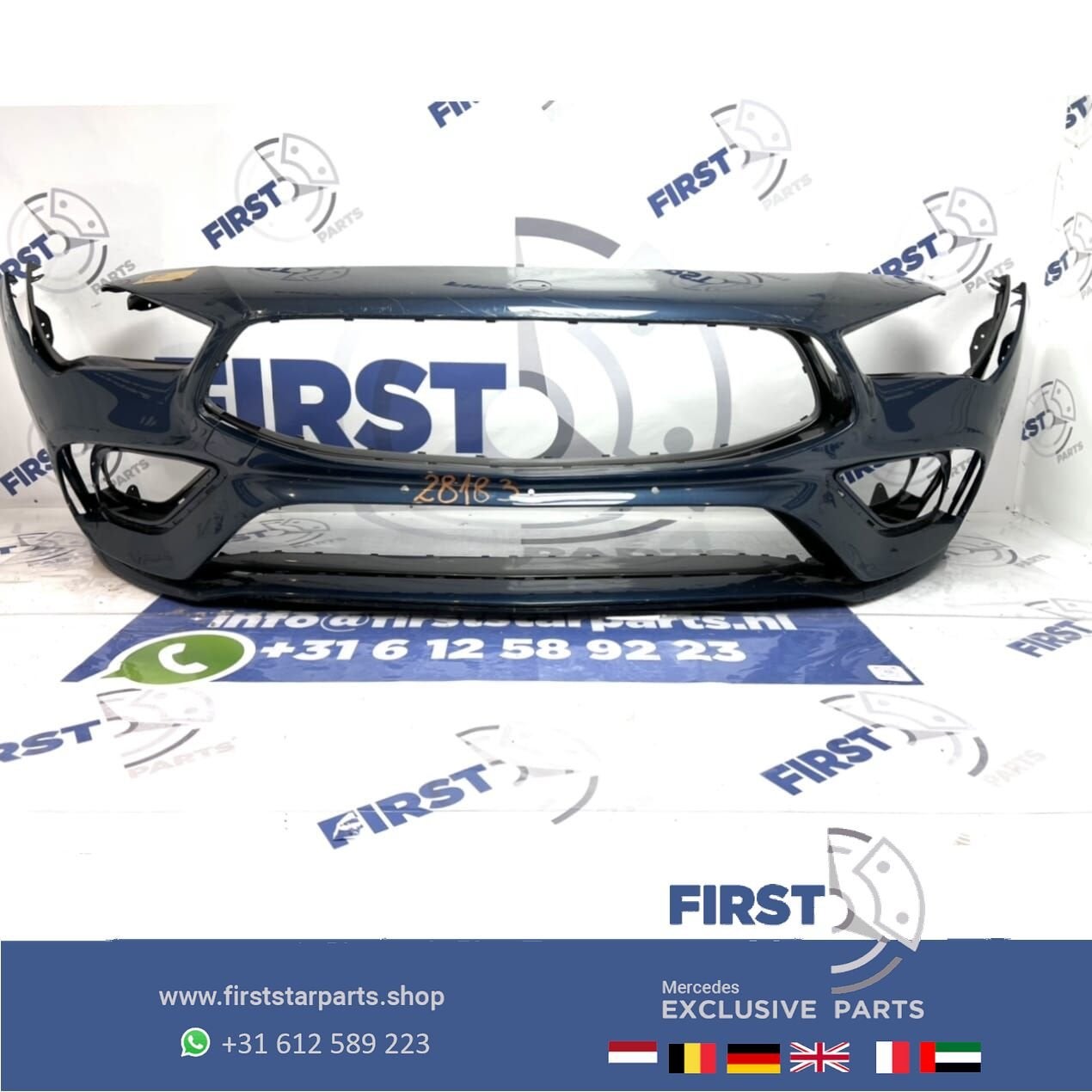 W118 CLA AMG LINE VOORBUMPER BLAUW Mercedes 2019-2022 ORIGIN