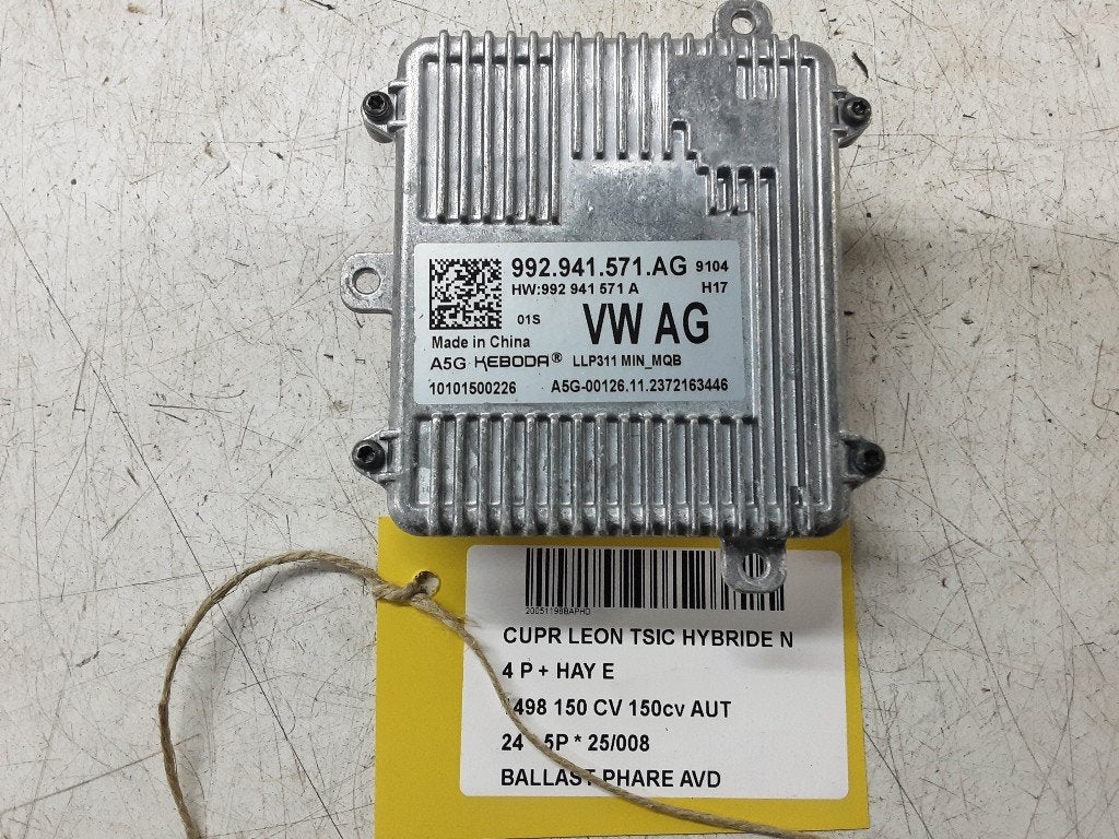 BALLAST DE PHARE XENON DROIT Seat Leon (KLB) (992941571AG), Seat Deutschland GmbH, Service@seat.de, Utilisé, Seat
