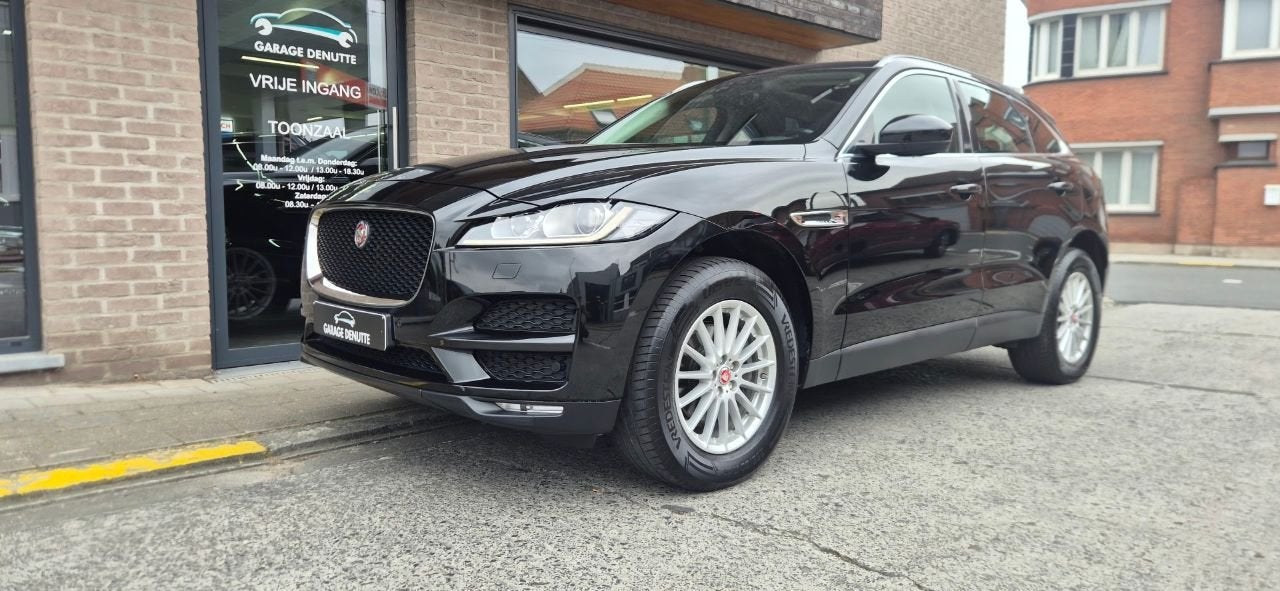Jaguar F-Pace Prestige AWD (bj 2019, automaat), Auto's, Automaat, Zwart, Leder, Bedrijf