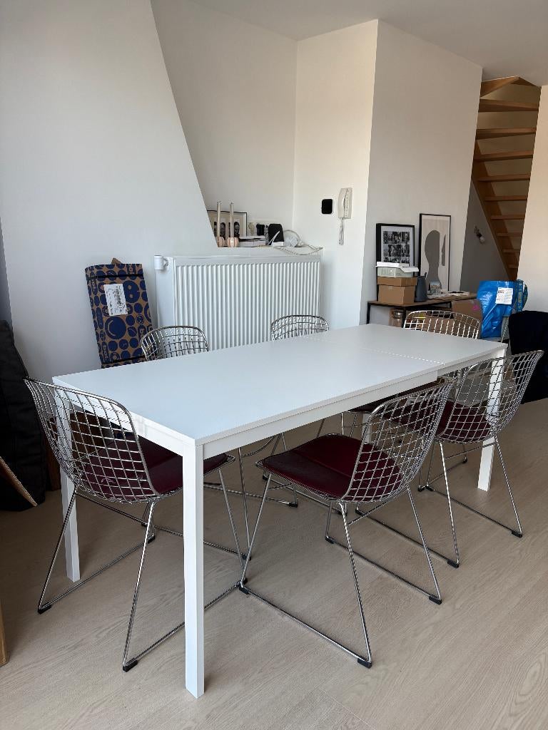Table extensible VANGSTA Ikea, 150 à 200 cm, Cinq personnes ou plus, Métal, Comme neuf