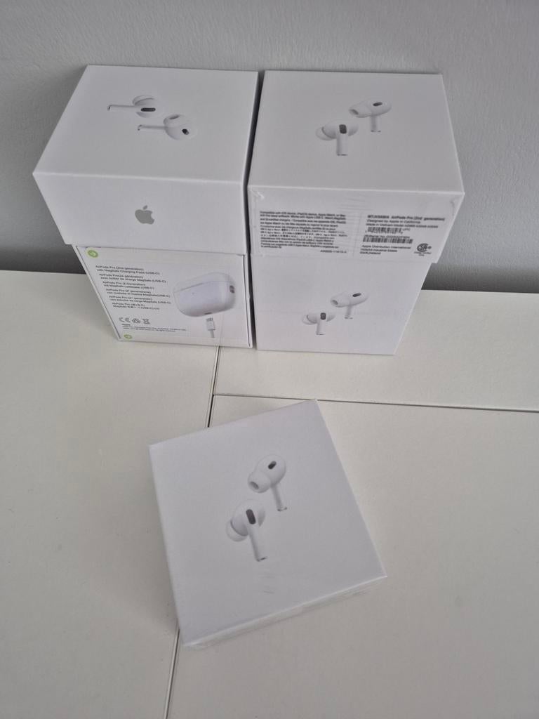 Airpods pro 2 neufs dans leur boîte avec suppression active, Neuf, Enlèvement ou Envoi, Réduction active du bruit, Apple