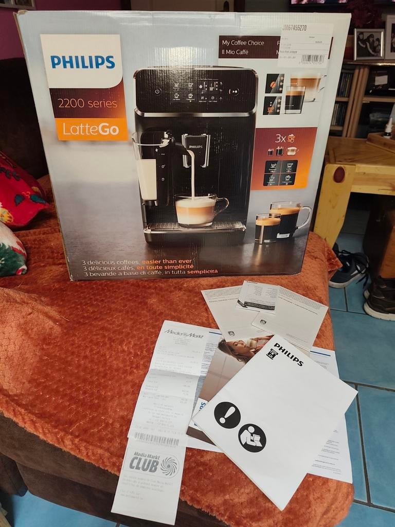 1 machine à café P H I L I P S  L A T E O, Enlèvement