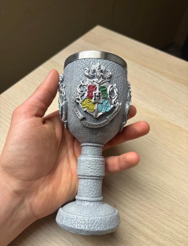 Grijze harry potter roestvrije stalen hogwarts beker, Verzamelen, Harry Potter, Ophalen of Verzenden, Nieuw, Overige typen