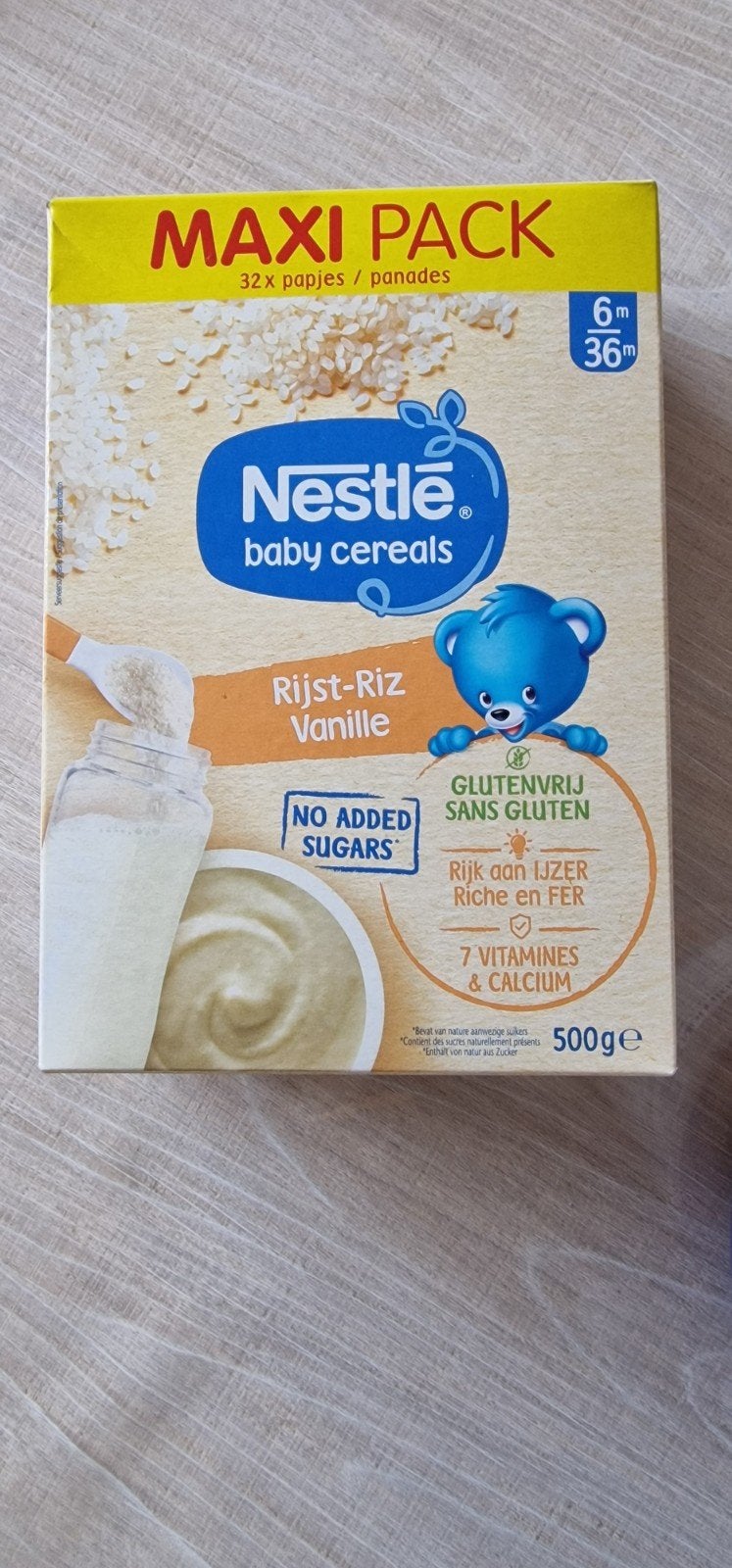 Nestlé baby céréales riz vanille, Enlèvement