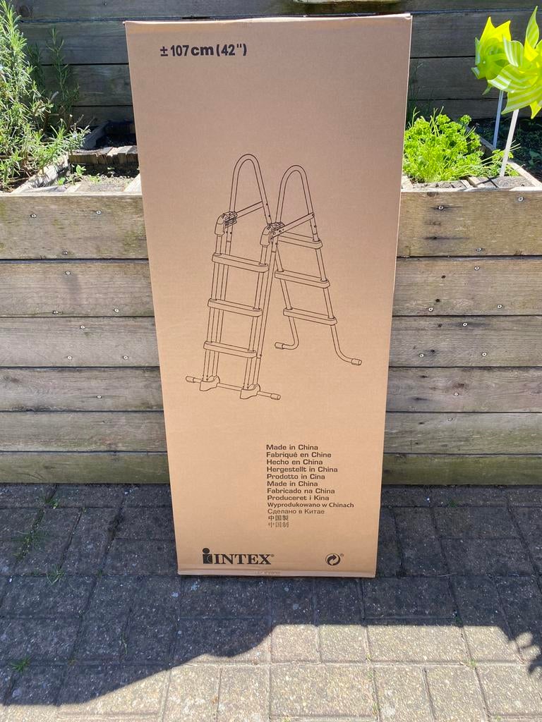 Zwembadladder nieuw voor baden tot 1m hoogte, Enlèvement, Neuf, Échelle
