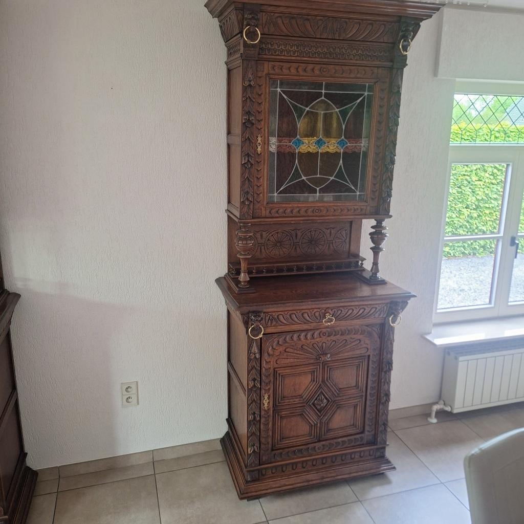 2x Antieke kast, Antiek en Kunst, Ophalen