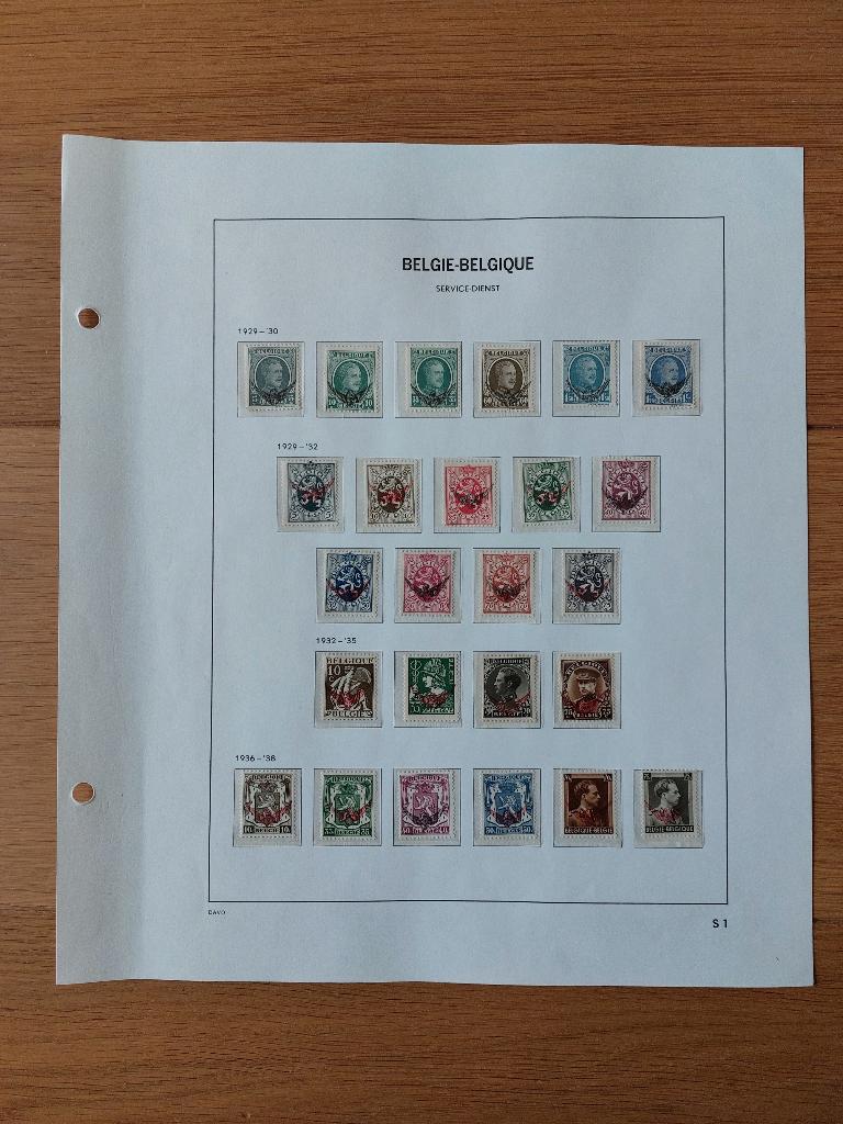 Dienstzegels NMBS (B) en militaire zegels (M) 1929-1980, Ophalen, Postfris, Postfris, Treinen