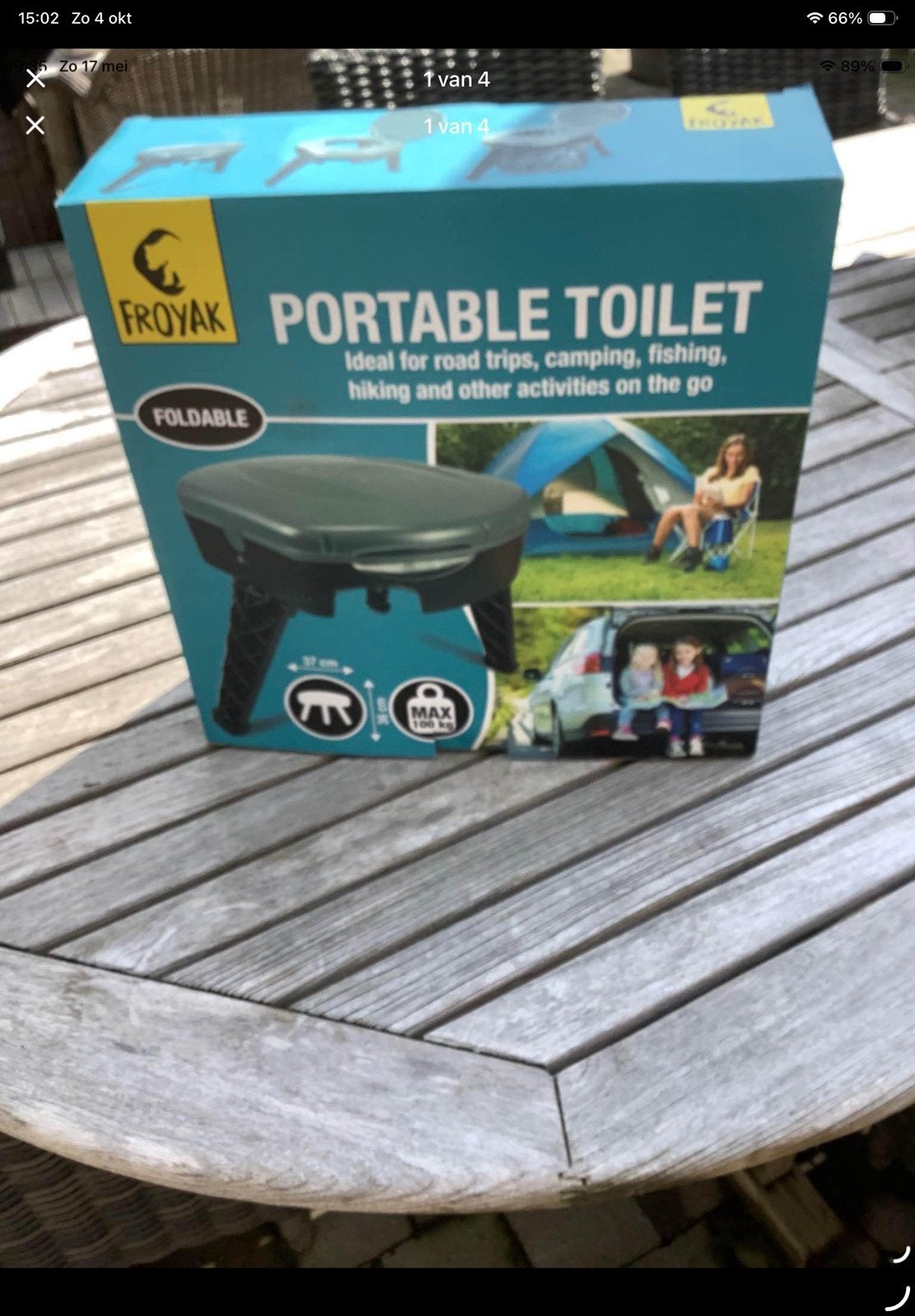 Draagbare toilet, Ophalen of Verzenden, Nieuw