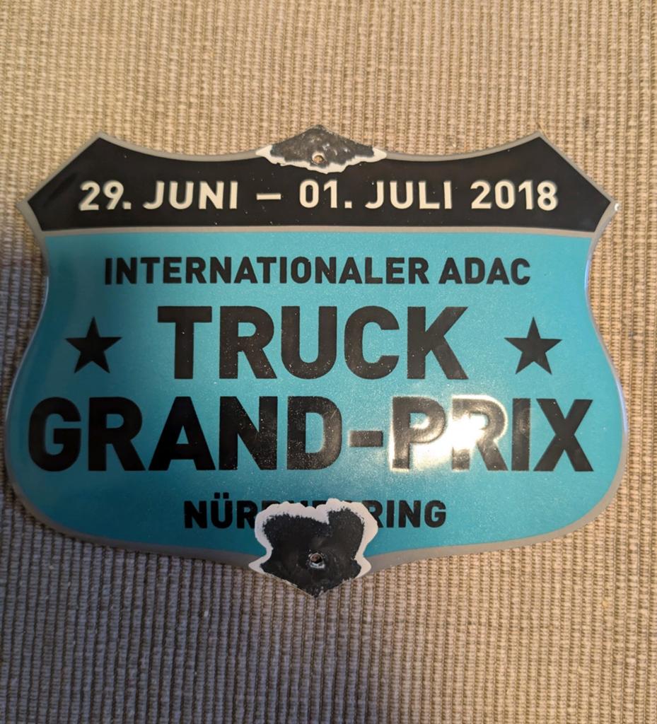 Uniek Emaille bord Nürburgring 2018, Ophalen of Verzenden