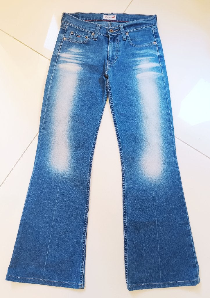 Tommy Hilfiger hipster jeans. size W28 L32(S/M), Kleding | Dames, Tommy hilfiger, Blauw, Ophalen of Verzenden, Zo goed als nieuw
