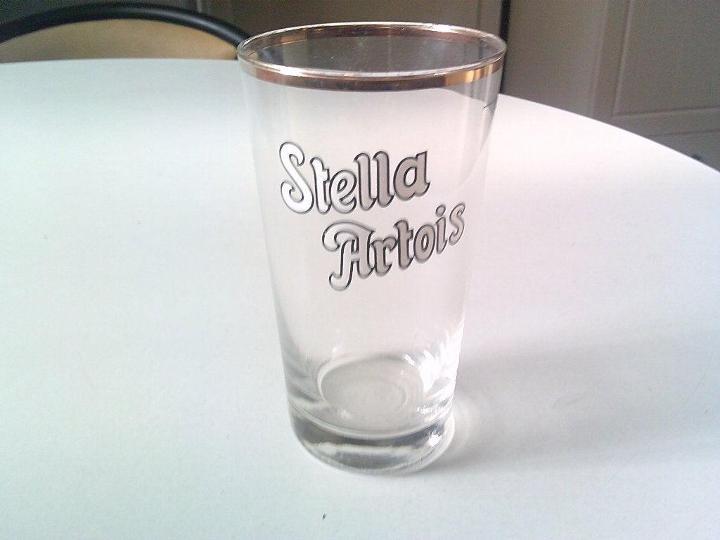 glas boerke stella artois 33 cl, Verzamelen, Ophalen, Zo goed als nieuw, Bierglas
