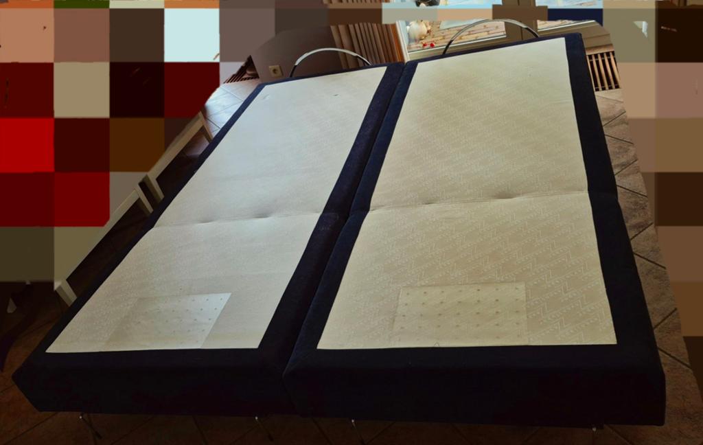 2 x zwart bed van 90 x 210  - GRATIS AFHALEN, Ophalen, Gebruikt, 90 cm, Zwart velours stof