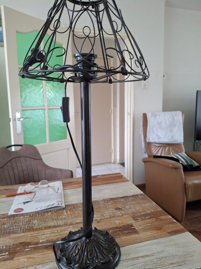 Oude eleganre tafellamp van rogiers, Ophalen of Verzenden
